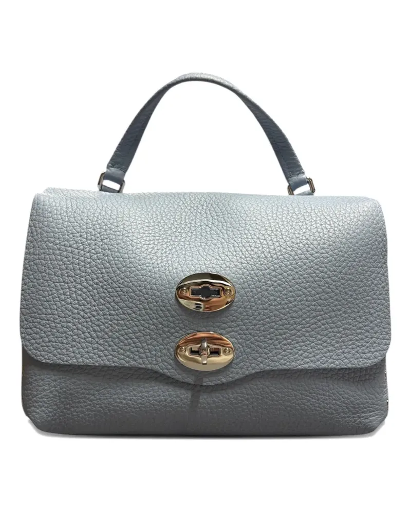 Zanellato Clutch mit doppeltem Verschluss - Blau Blau