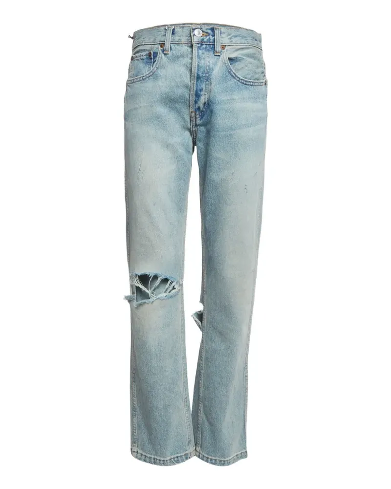 RE/DONE Jeans im Distressed-Look - Blau Blau