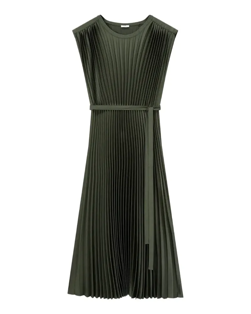 Joseph Plissiertes Kleid mit Krawatte - Grün Grün