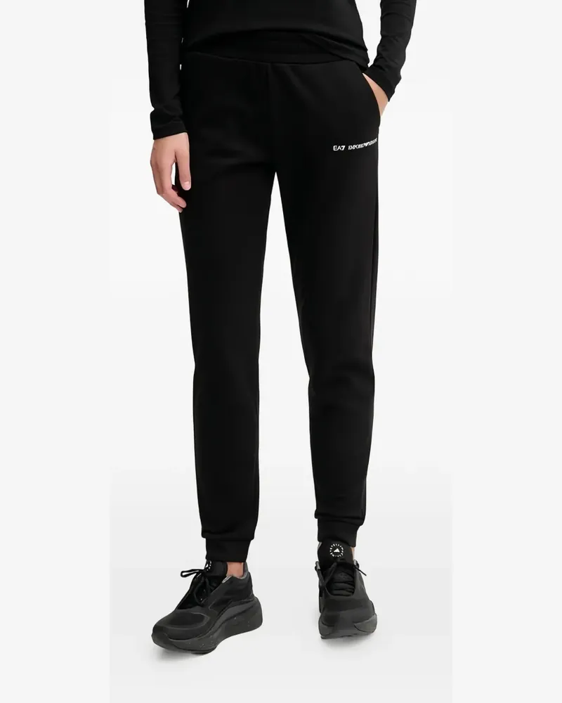 EA7 logo trousers - Schwarz Schwarz