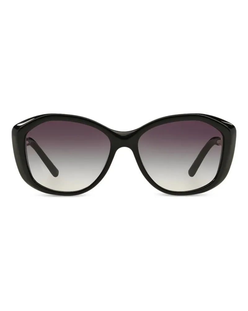 Burberry Sonnenbrille mit geometrischem Gestell - Schwarz Schwarz