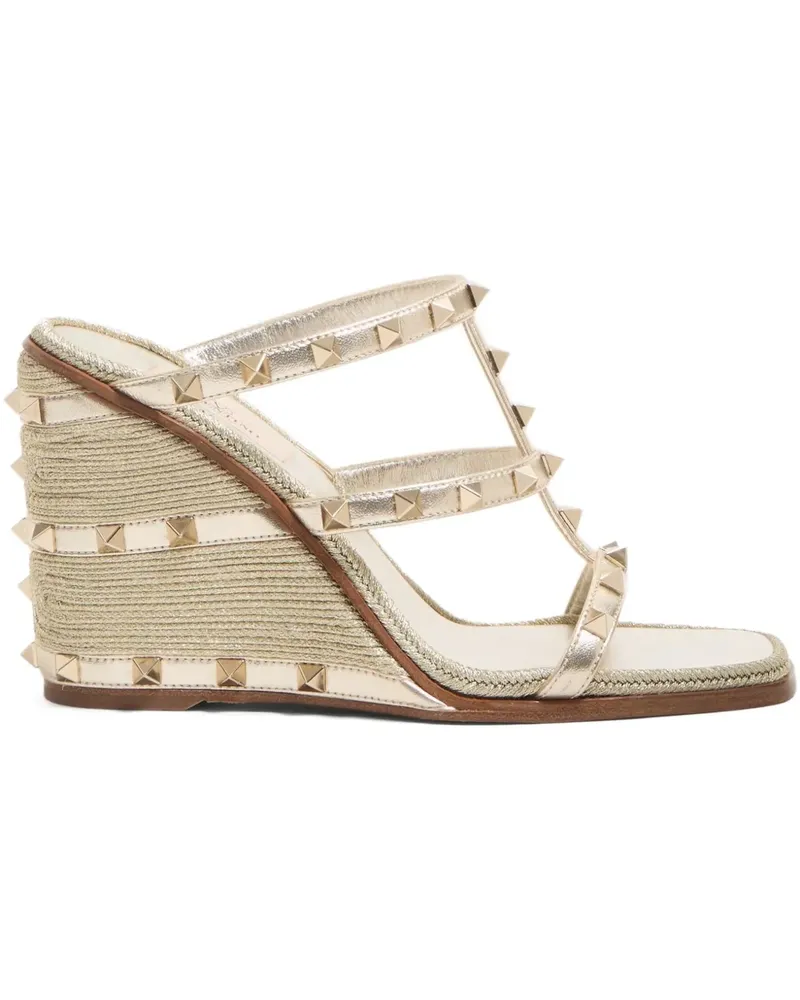 Valentino Garavani Rockstud Sandalen 100mm - Gold Gold