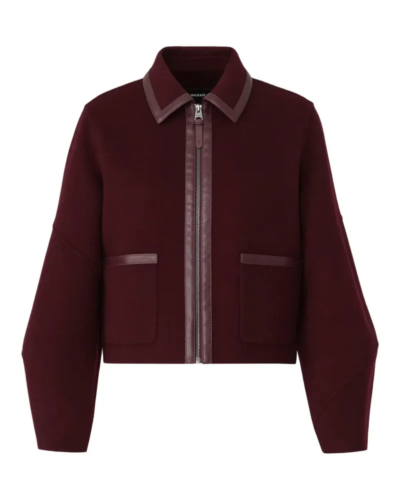 Mackage Solana-Z Jacke mit Reißverschluss - Rot Rot