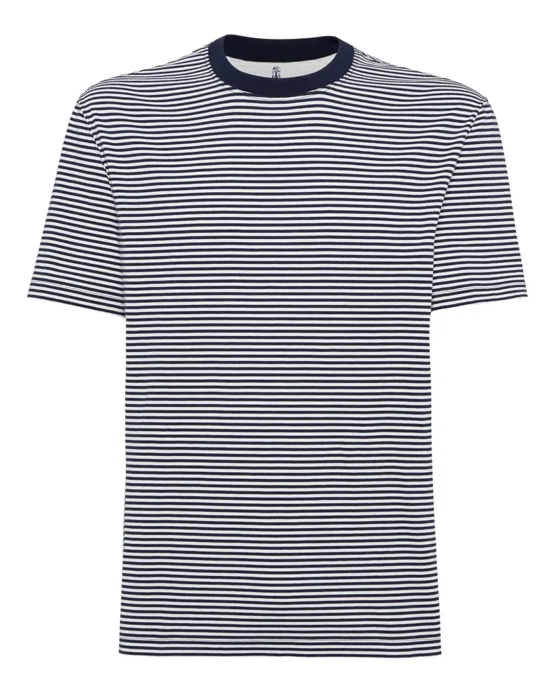 Brunello Cucinelli Klassisches T-Shirt - Blau Blau