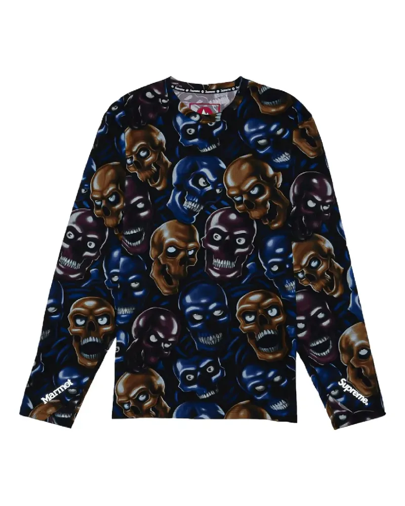 Supreme Being x Marmot skull-print T-shirt - Schwarz Schwarz