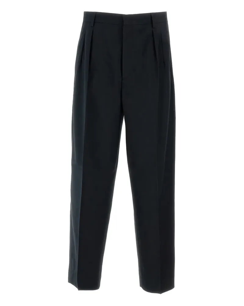 Cellar Door Straight-Leg-Hose mit Falten - Schwarz Schwarz