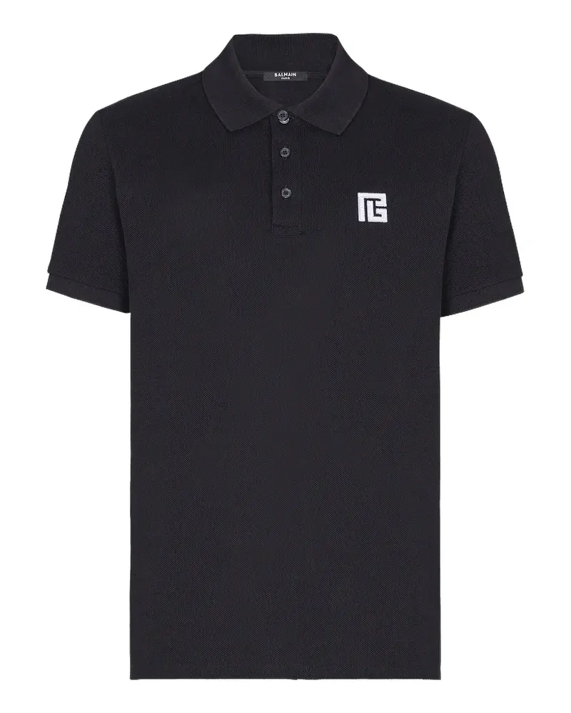 Balmain Poloshirt mit Logo - Blau Blau
