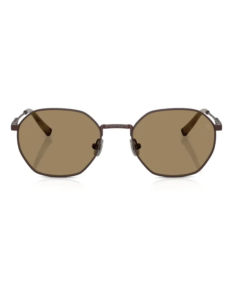 Brunello Cucinelli geometric-frame sunglasses - Braun Braun