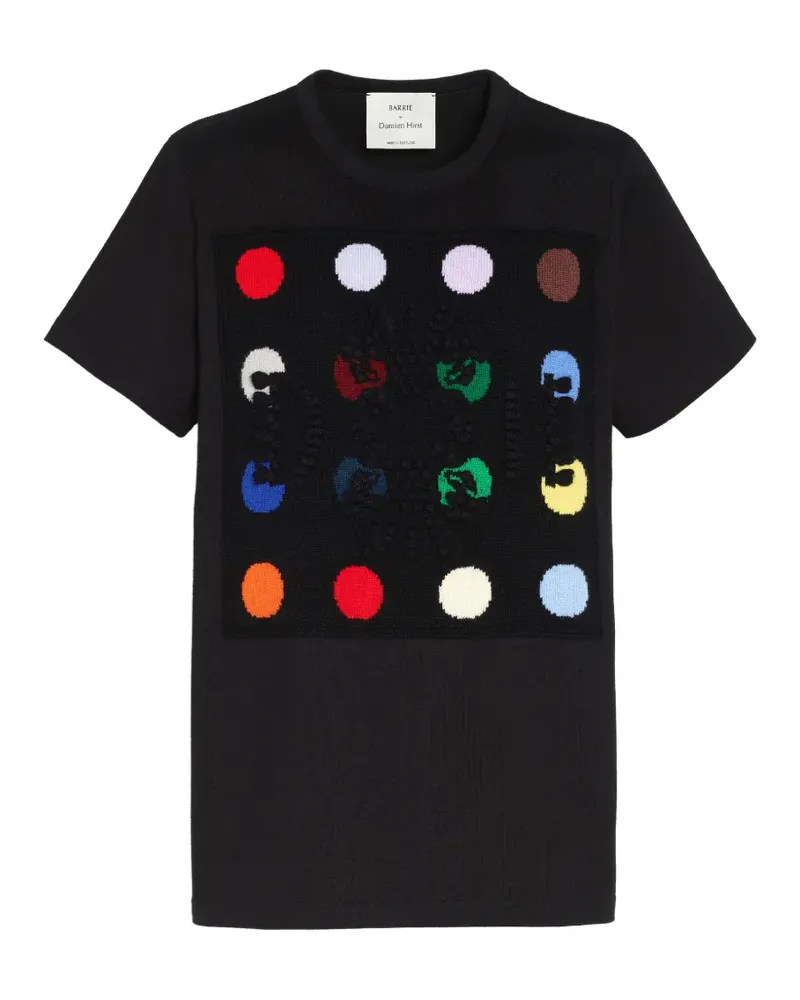 Barrie x Damien Hirst The Spots T-Shirt mit Logo - Schwarz Schwarz