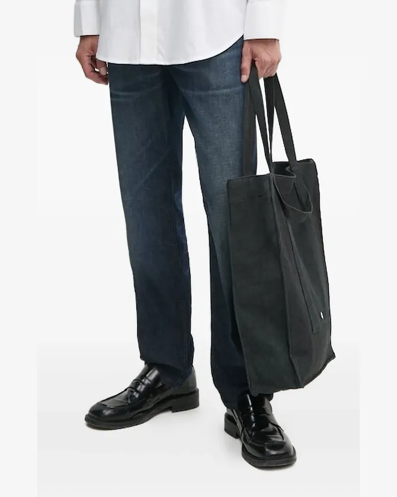 HUGO BOSS Jeans mit Logo-Patch - Blau Blau