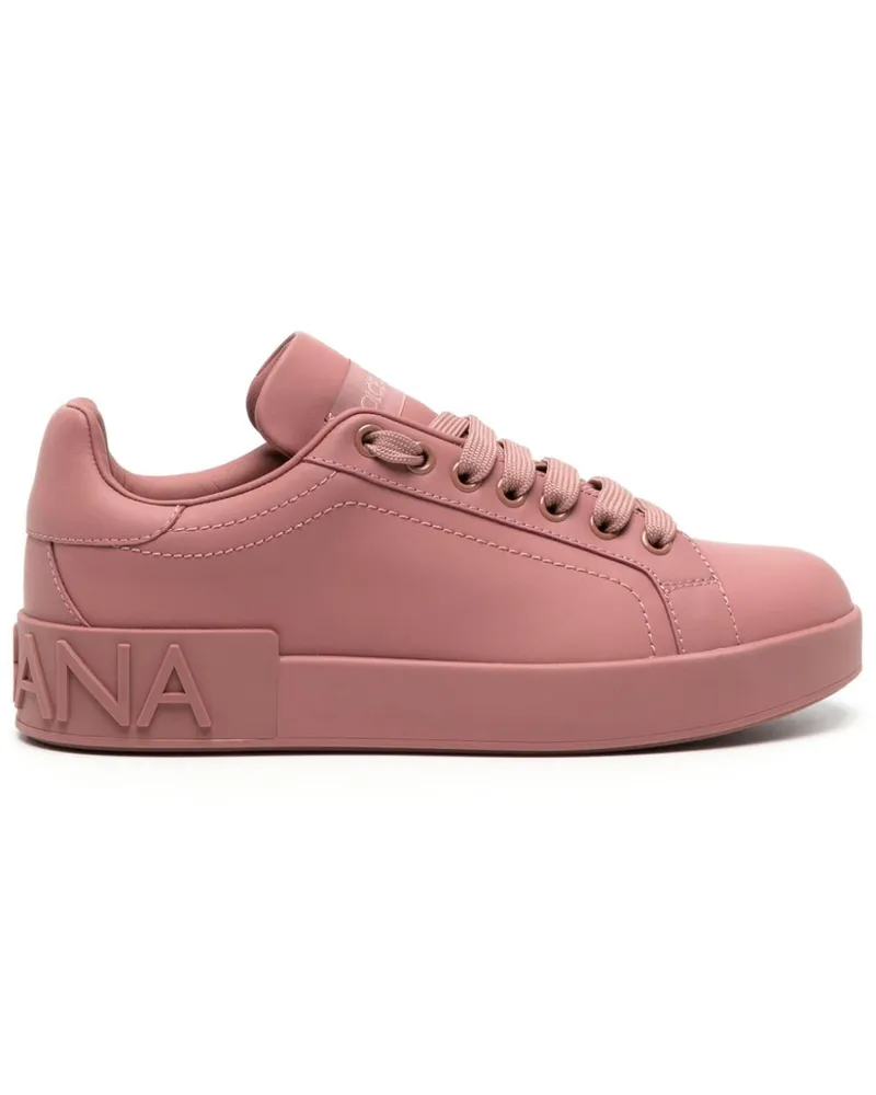 Dolce & Gabbana Sneakers mit Logo-Prägung - Rosa Rosa