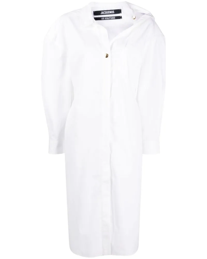 Jacquemus La Robe Chemise Kleid - Weiß Weiß