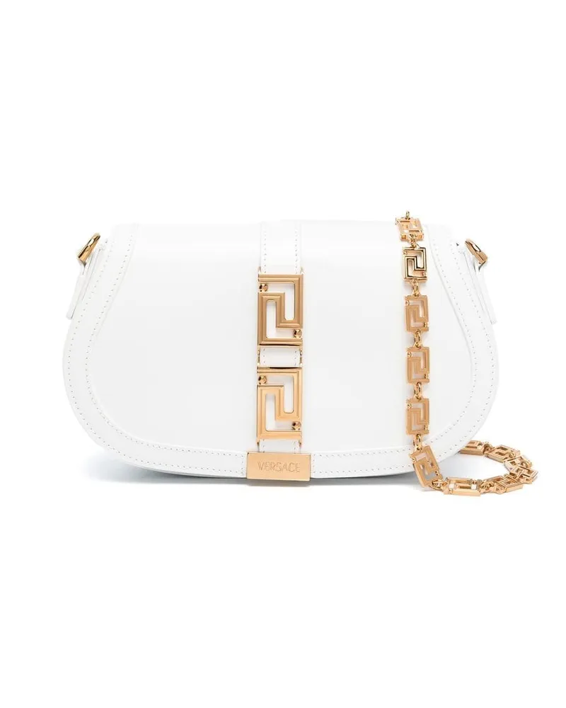 Versace Greca Goddess Schultertasche - Weiß Weiß