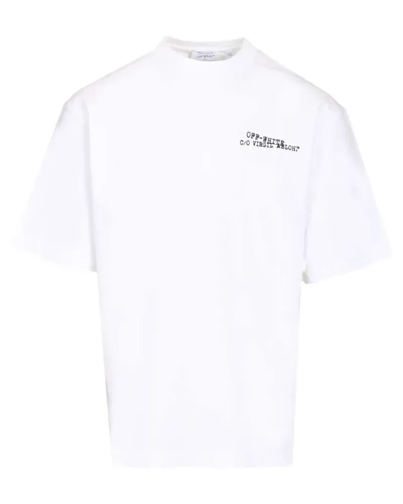 OFF-WHITE logo-print T-shirt - Weiß Weiß