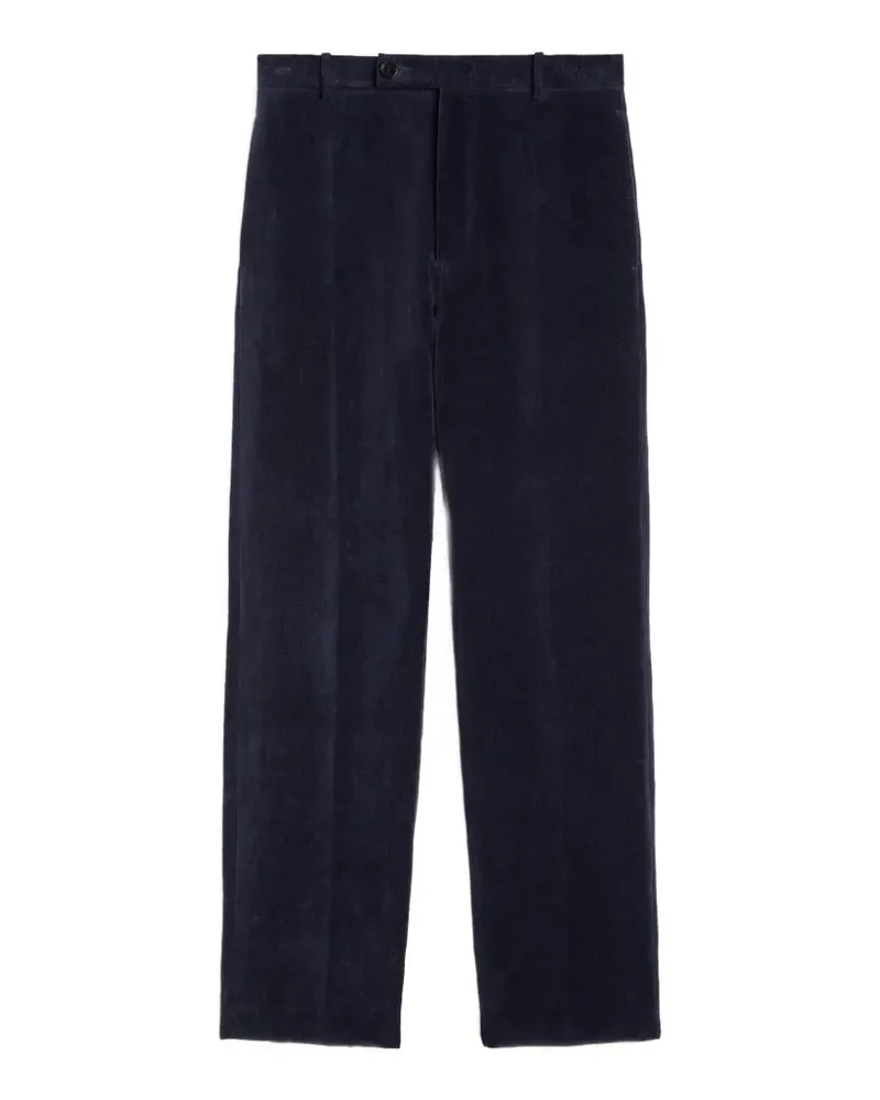 Jil Sander Hose aus Samt - Blau Blau