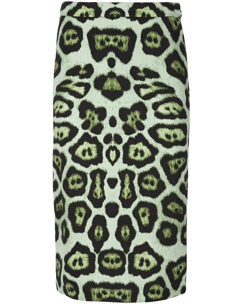 Givenchy Bleistiftrock mit Leoparden-Print - Grün Grün