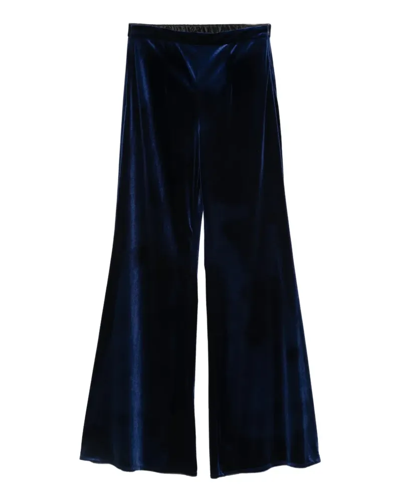 CENERE GB velvet flared trousers - Blau Blau