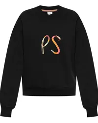 Paul Smith Spray Swirl Sweatshirt aus Bio-Baumwolle Schwarz