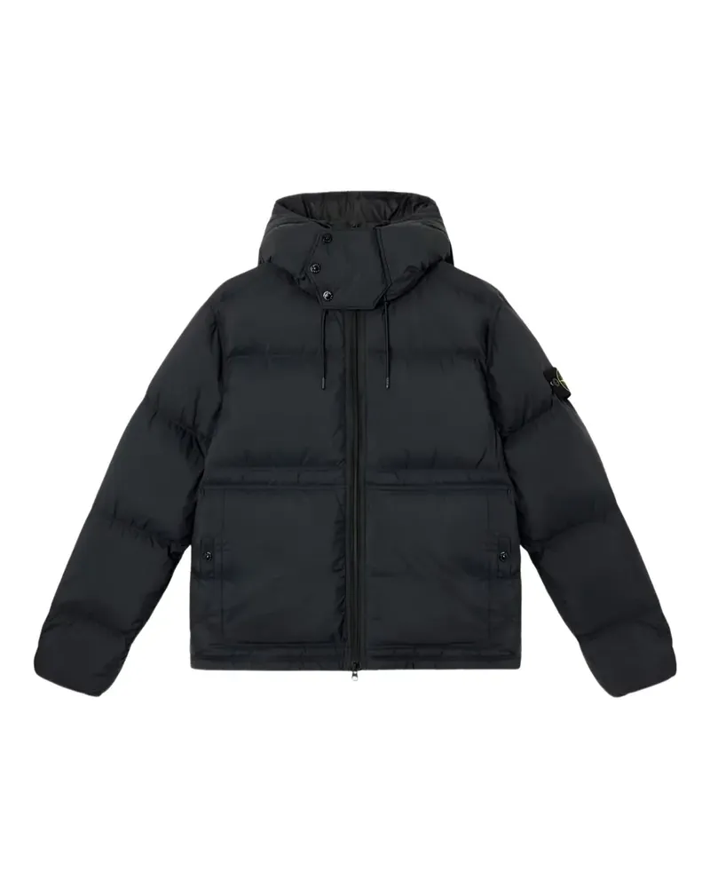 Stone Island hooded padded jacket - Schwarz Schwarz