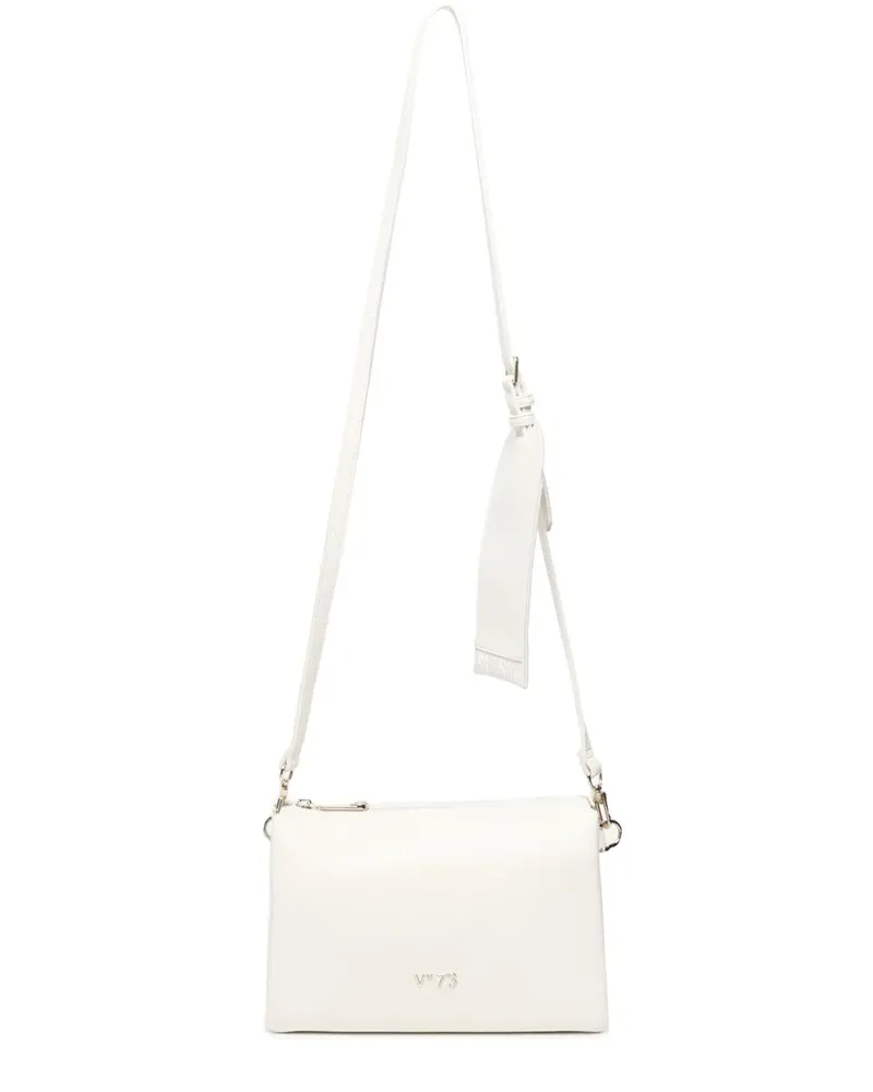 V°73 Satchel-Tasche mit Logo-Schild - Nude Nude