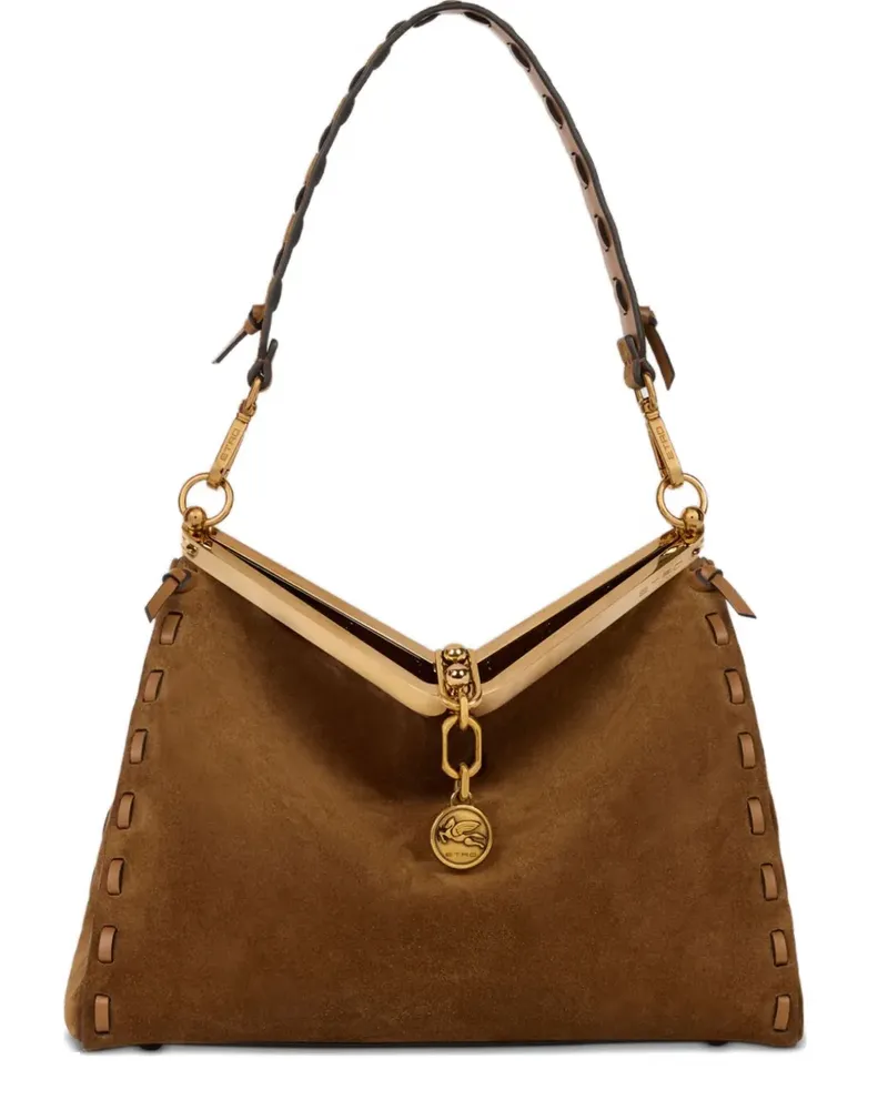 Etro Mittelgroße Vela Schultertasche - Braun Braun