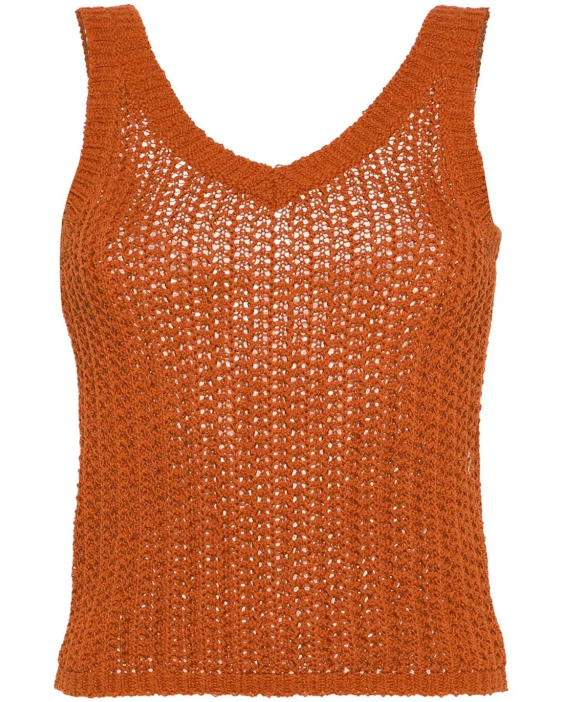 Max Mara Gestricktes Tanktop - Braun Braun