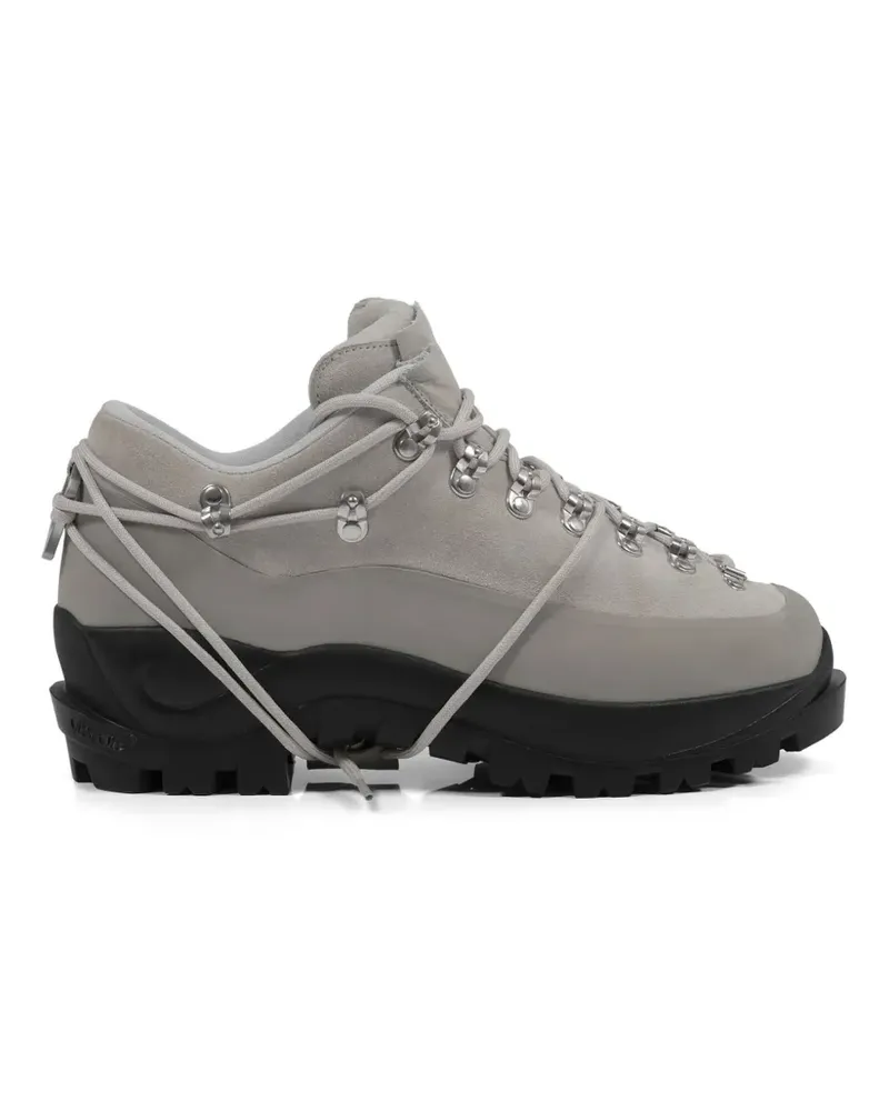 Heliot Emil lace-up panelled hiking boots - Grau Grau