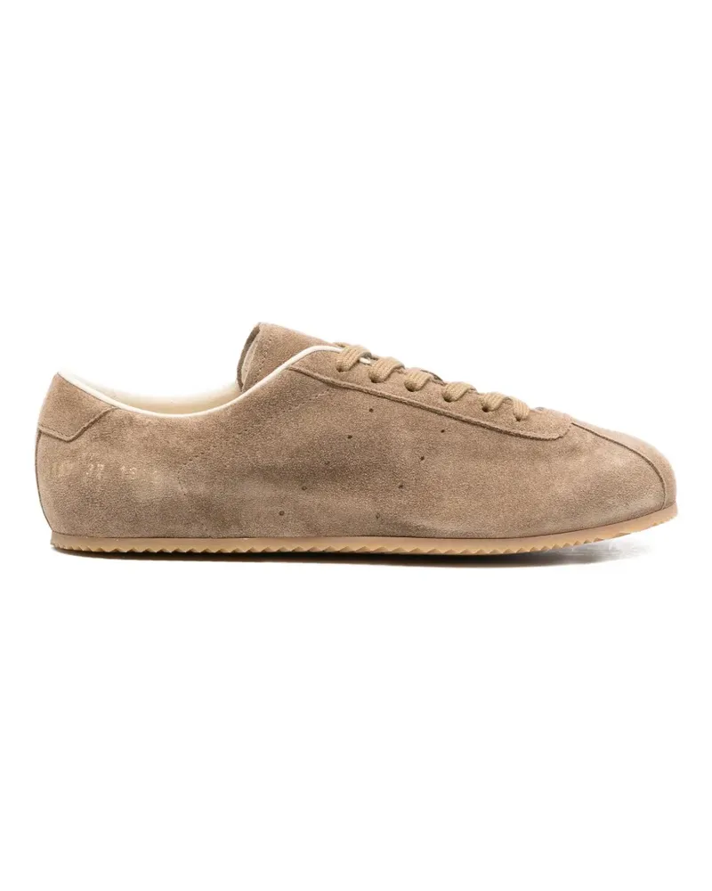 Common Projects lace-up suede sneakers - Nude Nude