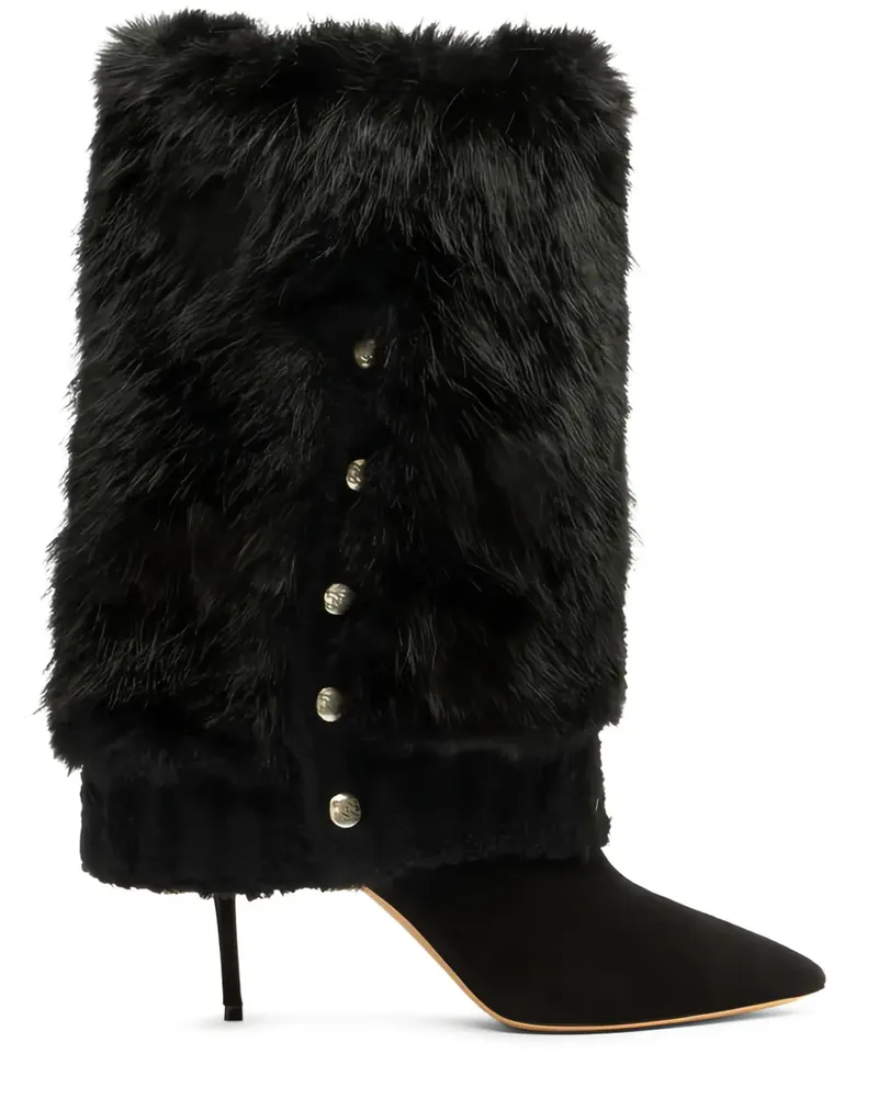 Casadei Stiefel mit Zehenriemen 80mm - Schwarz Schwarz