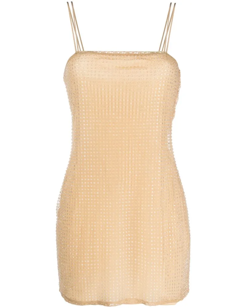 Alexander Wang Verziertes Minikleid - Nude Nude
