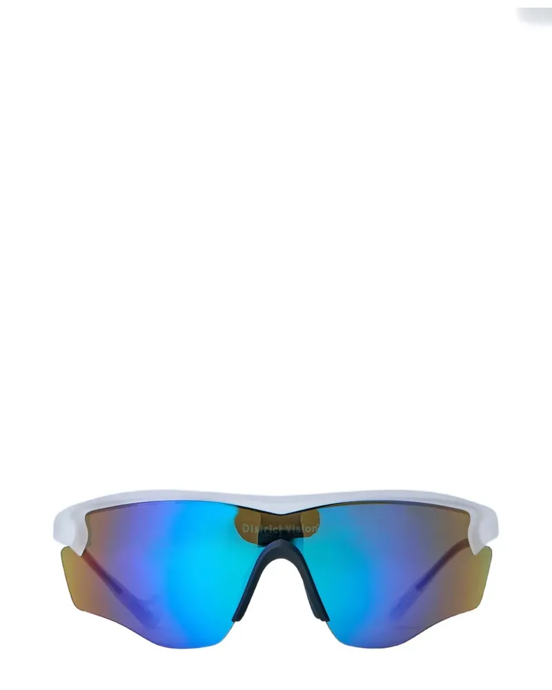 District Vision Pulsar Sonnenbrille im Shield-Design - Weiß Weiß