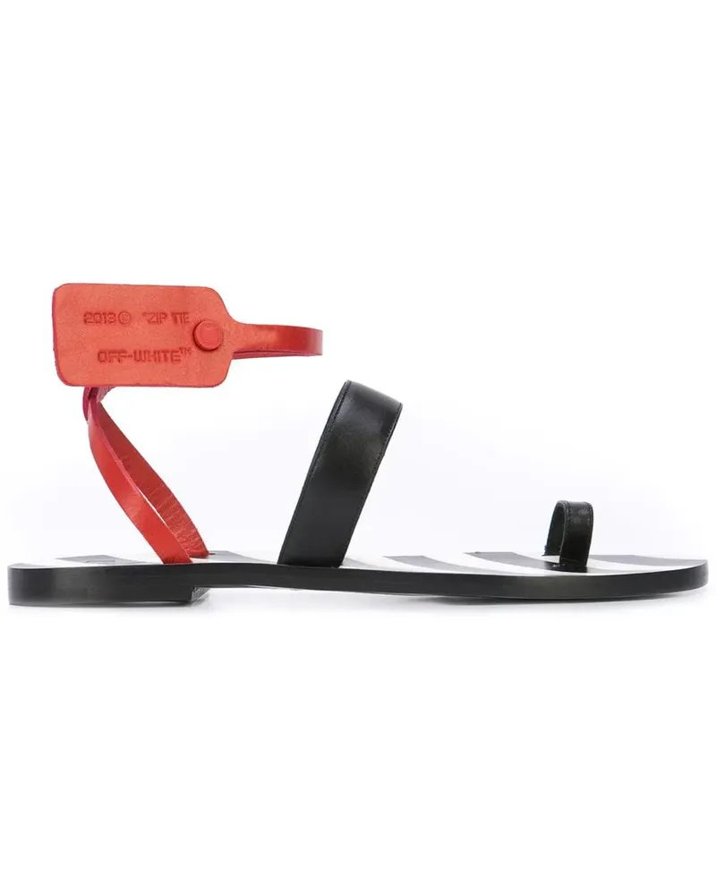 OFF-WHITE Sandalen mit Zehenriemen - Schwarz Schwarz