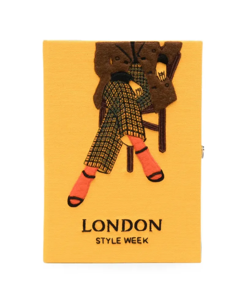 Olympia Le-Tan London Style Week Clutch - Gelb Gelb