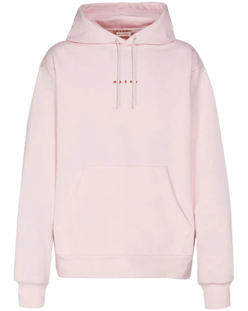 Marni Hoodie mit Logo-Print - Rosa Rosa