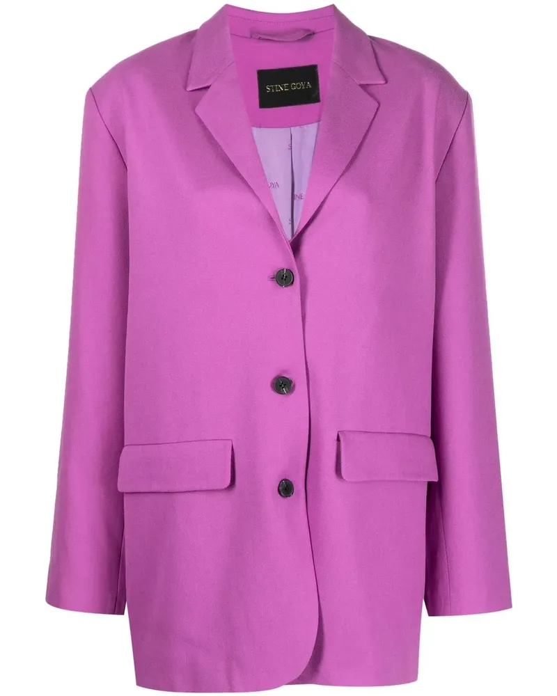 Stine Goya Einreihiger Mantel - Violett Violett