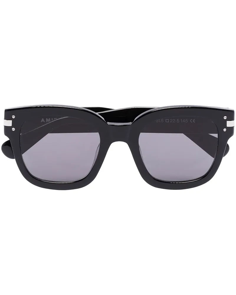 Amiri Sonnenbrille mit eckigem Gestell - Schwarz Schwarz