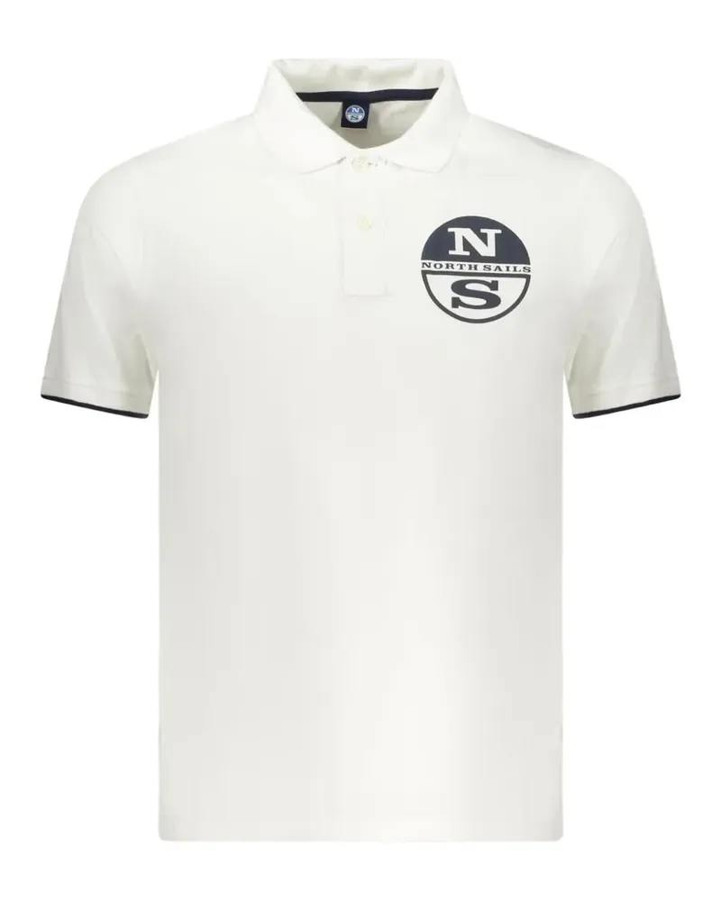 North Sails logo-print short-sleeve polo shirt - Weiß Weiß