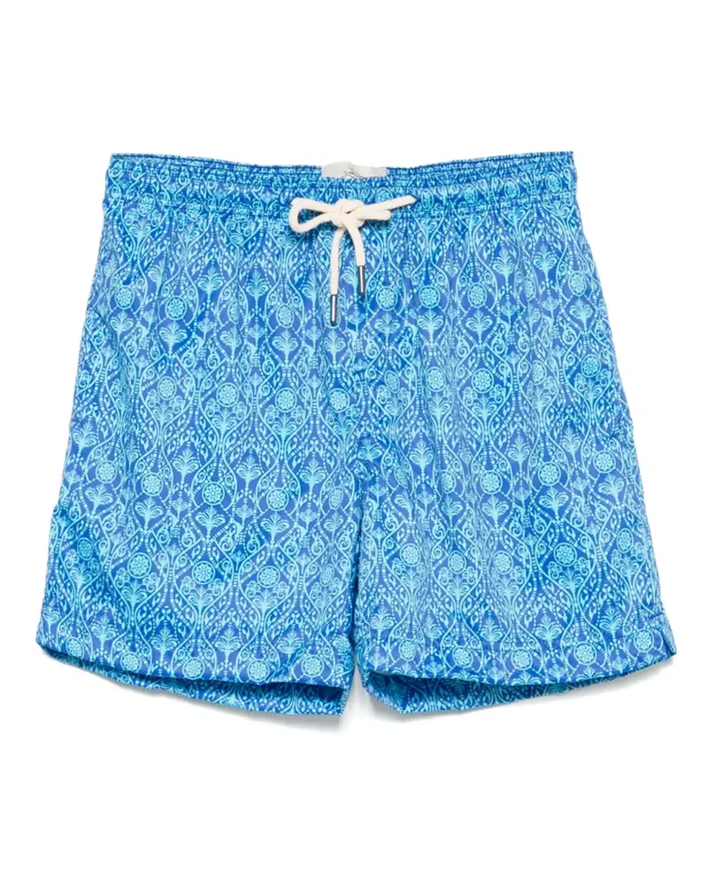 PENINSULA Gemusterte Badeshorts - Blau Blau