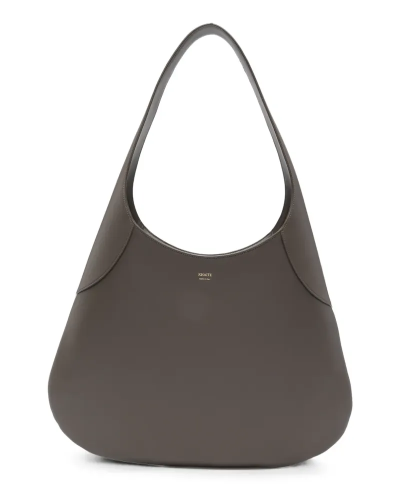 KHAITE large Joan leather shoulder bag - Grau Grau