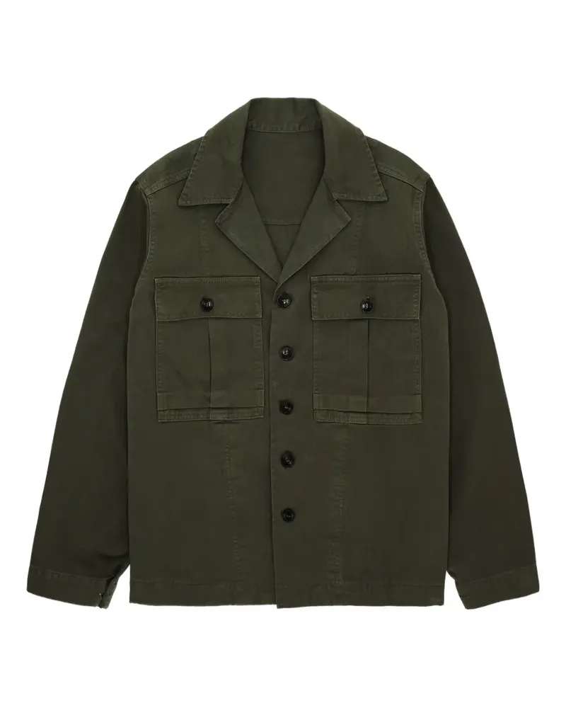 Fortela Solomont cotton overshirt - Grün Grün