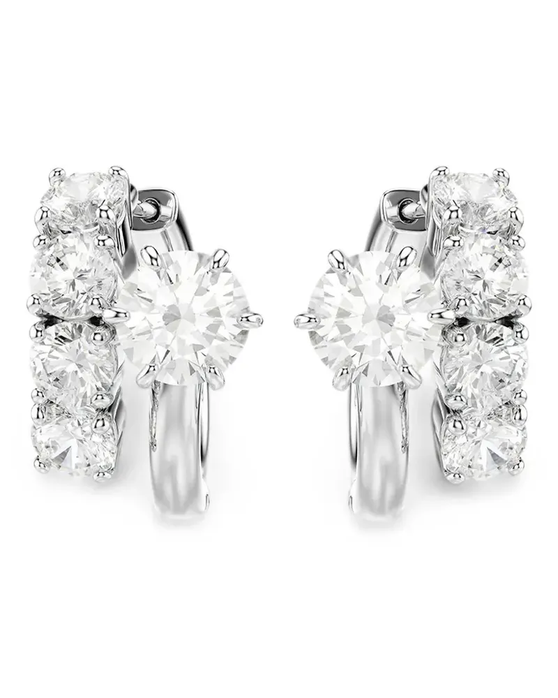 Swarovski Matrix hoop earrings - Silber Silber