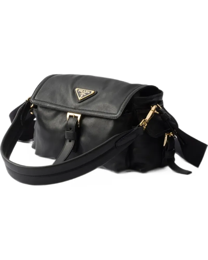 Prada Mini Explore Tasche aus Nappaleder - Schwarz Schwarz