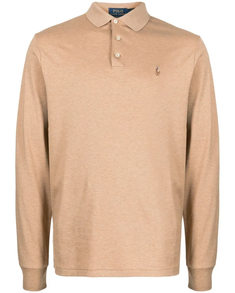Ralph Lauren Poloshirt mit Polo Pony - Nude Nude