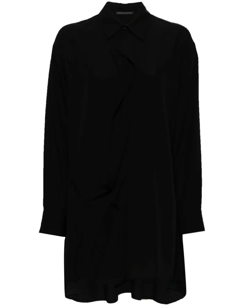Yohji Yamamoto Deco C Hemd - Schwarz Schwarz