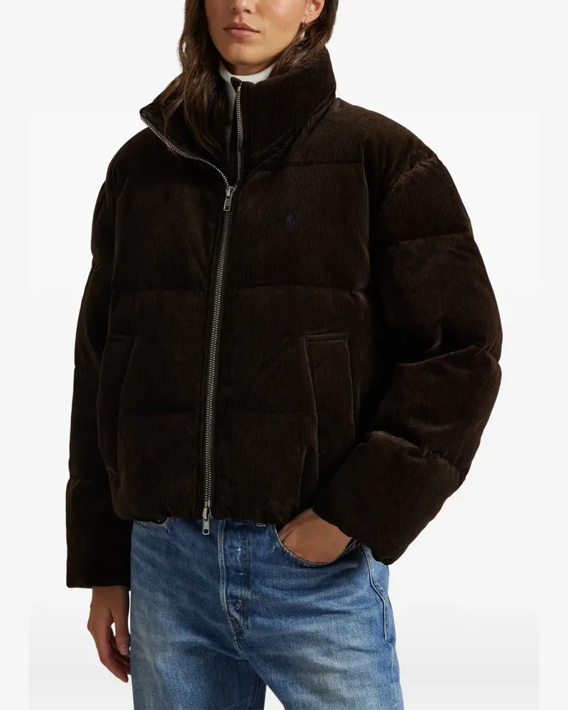 Ralph Lauren Steppjacke aus Cord - Schwarz Schwarz