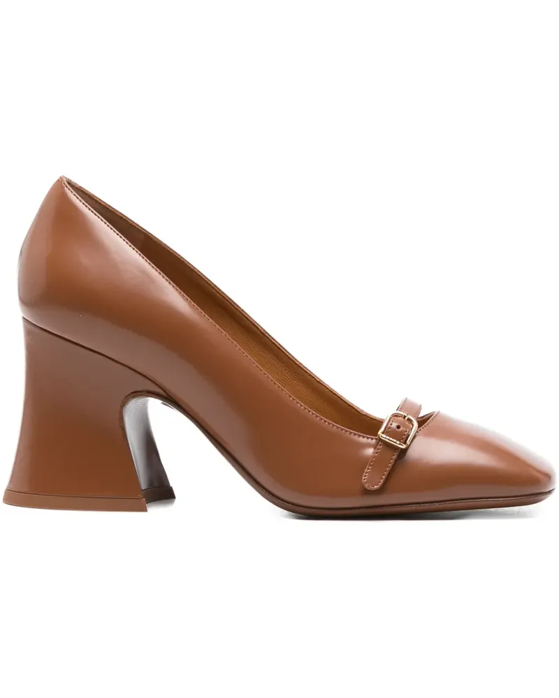 Chloé Ausgestellte Janis Pumps mit Schnallendetail 75mm - Braun Braun