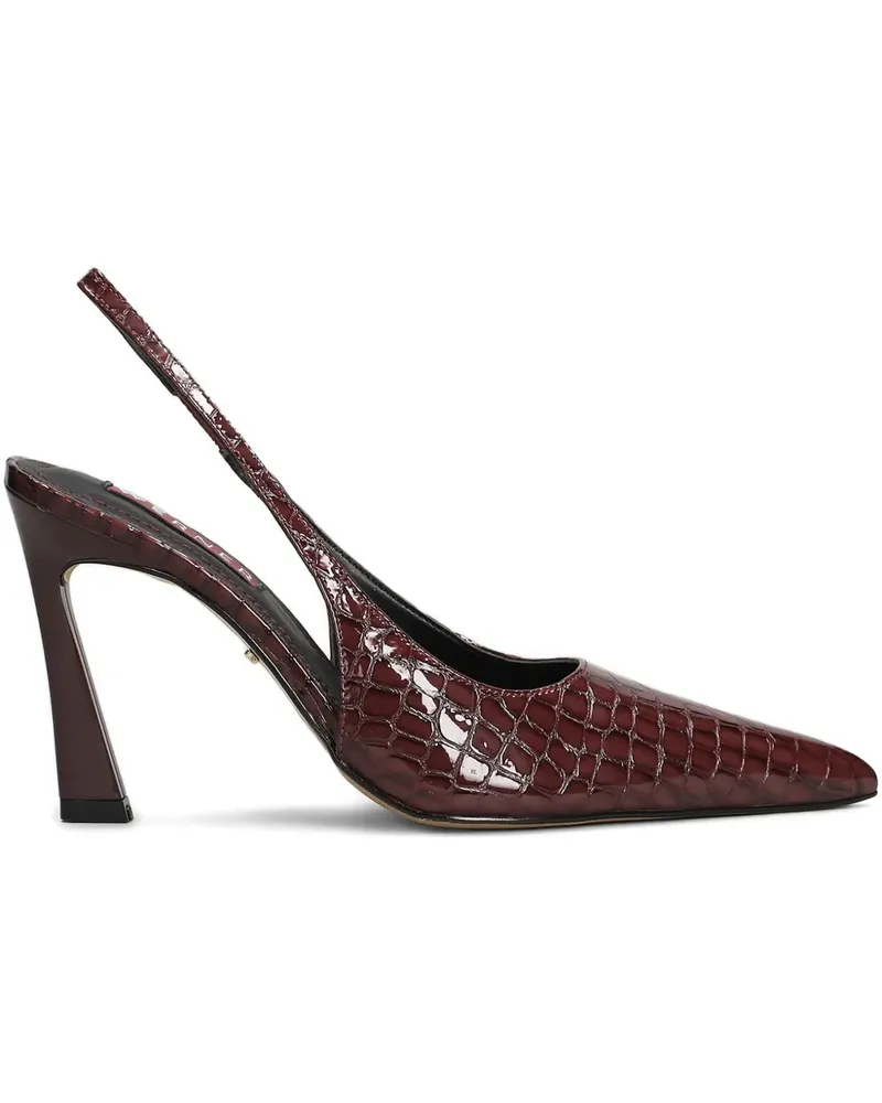 Werner Pumps in Kroko-Optik - Rot Rot