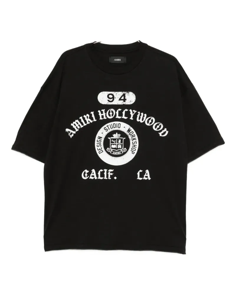 Amiri logo-print cotton T-shirt - Schwarz Schwarz