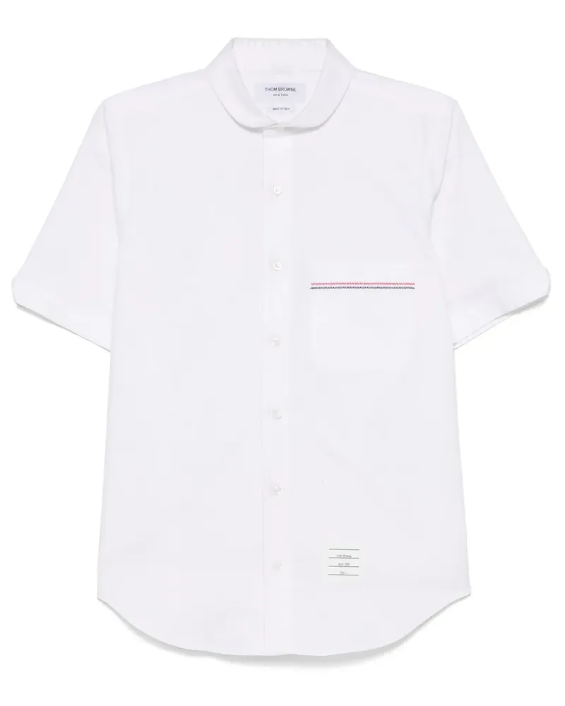 Thom Browne Hemd mit Stickerei - Weiß Weiß