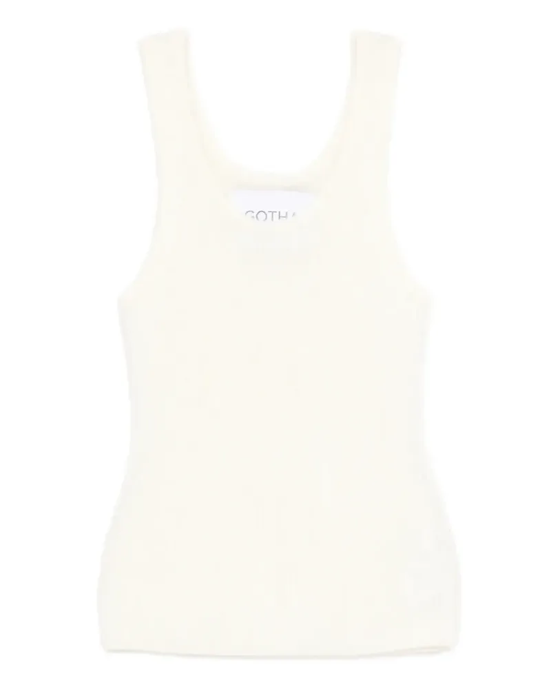 Gotha Top mit gebürstetem Finish - Weiß Weiß
